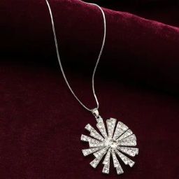Sohi women's blossom bliss pendant chalice silver-12