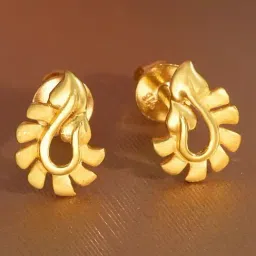 Malabar Gold and Diamonds 22k (916) BIS Hallmark Yellow Gold Earring For Women-image-11