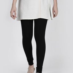 TWIN BIRDS Women Black Solid Churidar-Length Leggings-picture-46