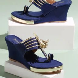 Inc.5 Women's Navy Kolhapuri Sandals-image-94