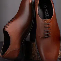 Alberto Torresi Men's Tan Oxford Shoes-picture-44