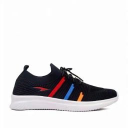 Asian Men's Black Running Shoes-image-51