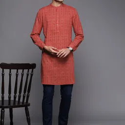 Fabindia FabBasic Printed Slim Fit Pure Cotton Kurta-picture-5