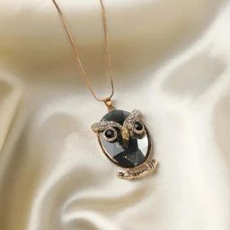 Sohi women's crystal owl pendant-15
