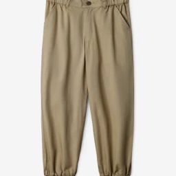 The Souled Store Girls Beige Cotton Regular Fit Trousers Pants-image-18