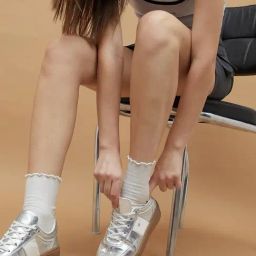 Ginger by Lifestyle Women's Silver Sneakers-19