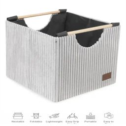 Obsessions Stone Large Foldable Laundry & Multi Storage Basket image 4