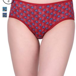 Red Rose Women Pack of 3 Printed Briefs Intima-picture-41