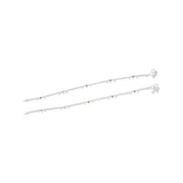 Sri Jagdamba Pearls 0.8 Silver Anklets-image-70