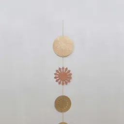COPPRE Golden Copper Sunflower Meditation Wall Hanging - Set of 1-20