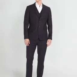 Arrow Wine Regular Fit Three Piece Suit-image-48