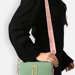LAVIE LUXE Pink & Green Small Cross Body Bag-75