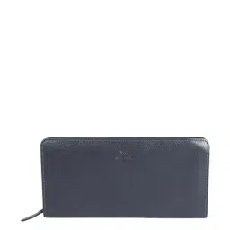 Aditi Wasan Blue Solid Zip Around Wallet for Women-17