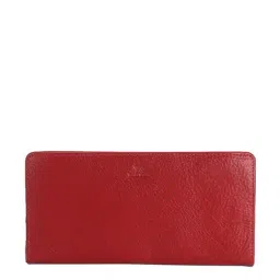 Aditi Wasan Maroon Solid Zip Around Wallet for Women-28