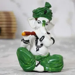eCraftIndia Lord Ganesha playing Flute-image-51