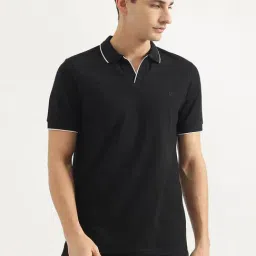 United Colors Of Benetton Black Regular Fit Polo T-Shirt-picture-35