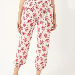 Clt.s Off White Printed Joggers-image-100