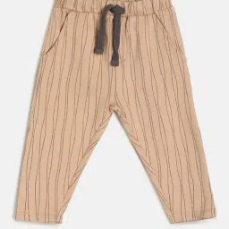 MINIKLUB Kids Dark Beige Striped Trousers-image-87