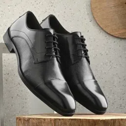 San Frissco Men's Black Derby Shoes-picture-49