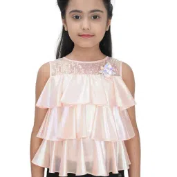 Tiny Girl Peach Embellished Top-image-47
