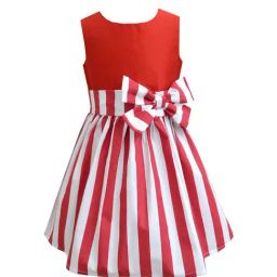 A.T.U.N. Red & White Striped Dress-image-95