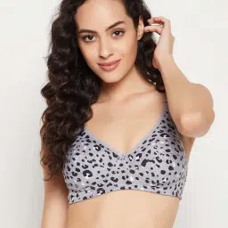 Clovia Grey Full Coverage Non-Padded Wireless T-Shirt Bra-image-81