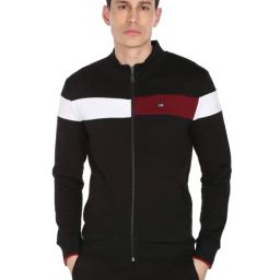 Arrow Sport Black Cotton Regular Fit Printed SweatShirt-image-50