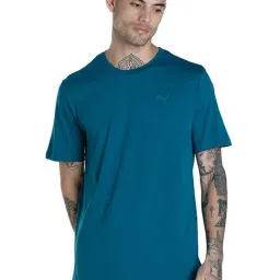 Puma Basic Blue T-Shirt & Shorts Set-image-95