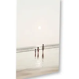 Nestroots Heartwarming Family Beach Walk Series Multi Frame Solid Canvas Wall Painting - Set of 4 image 4