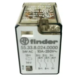 FINDER RELAY, 3PDT, 250VAC, 10A, 55.33.8.024.0000-image-29