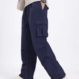 glitchez Men Cult Functionality Regular Fit Cargos with Toggle Hem-image-25