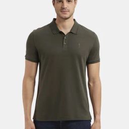 Jockey Olive Regular Fit Polo T-Shirt-image-83