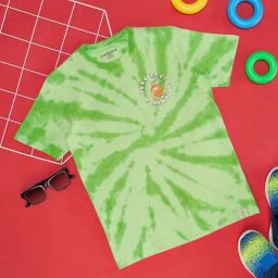 Pantaloons Junior Classic Green Cotton Printed T-Shirt-image-3