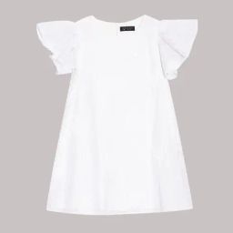 Allen Solly Girls White Cotton Textured Dress-image-92