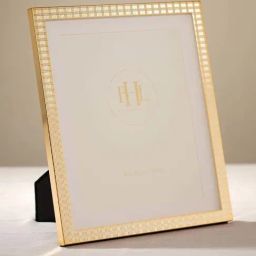 Pure Home and Living Gold Metal Geometric Pattern Photo Frame-picture-42