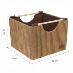 Obsessions Camel Small Foldable Laundry & Multi Storage Basket image 5