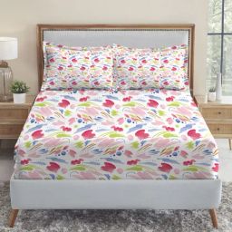 Mytrident Soft Comfort King Size Fittedsheet with 2 Pillow Covers -Sweet Temptation-image-70