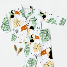 cocoon care Kids Animal Graphic Printed Night suit-45