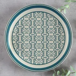 India Circus By Krshna Mehta Multi Stoneware Printed Dinner Plates-image-61