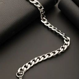 Aatmana Men Silver-Plated Link Bracelet-29