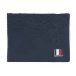 TOMMY HILFIGER Black Mawenzi Textured Leather Bi-Fold Wallet-image-65