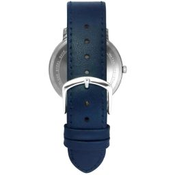 Helix By Timex Blue Round Dial Analog Leather Men Watch - TW056HG02 image 4
