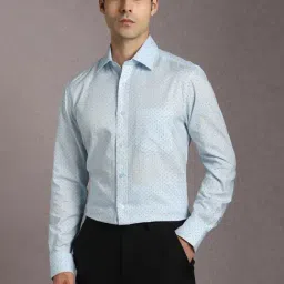 Louis Philippe Blue Regular Fit Print Formal Shirt-picture-38
