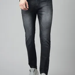 Code 61 Men Skinny Fit Low-Rise Light Fade Stretchable Jeans-image-40