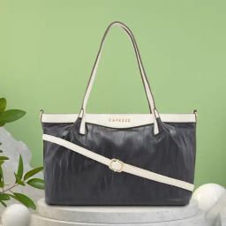 Caprese Faux Leather Black Women Stachel Handbag-image-102