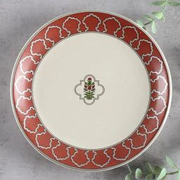 India Circus By Krshna Mehta Multi Stoneware Printed Dinner Plates-image-37