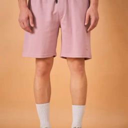 Club York Light Onion Cotton Blend Regular Fit Solid Shorts-picture-31