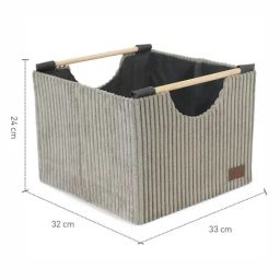 Obsessions 2-Piece Taupe Foldable Laundry & Multi Storage Basket image 3