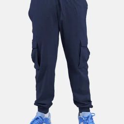 Kiddopanti Boys Navy Solid Trackpants-image-103