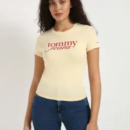 Tommy Hilfiger Beige Solid T-Shirt-picture-28